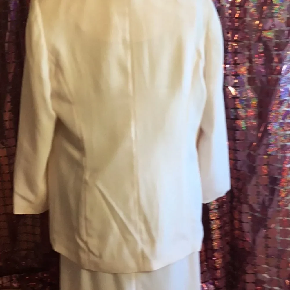 Vintage 2 piece set with sleeveless dress & matching jacket both in size 14